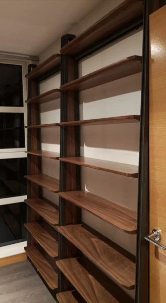 Bespoke Handmade Furniture Bookcases in Walnut
